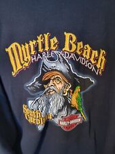 Harley Davidson 2003 Men's Pirate Sweatshirt Black/Orange 3XL Myrtle Beach SC picture