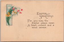 c1910s EASTER GREETINGS Postcard 
