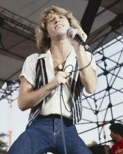 Andy Gibb 1970's pop star on stage signing 24x36 inch poster picture