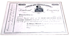1870's ELMIRA STATE LINE RAILROAD UNISSUED CAPITAL STOCK CERTIFICATE picture