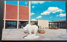 Detroit Michigan MI Postcard Northland Center Statue Of Boy and Bear Shopping picture