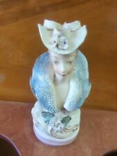 Vintage Cybis Cordey Porcelain Victorian Lady Bust 1940s W/Hat picture