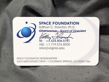 KATHRYN THORNTON NASA Astronaut Autograph Signed Business Card  picture