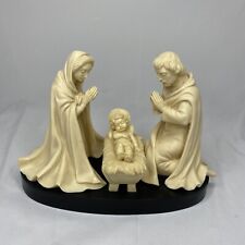Vintage BIANCHI G Ruggeri Holy Family Set Italy Alabaster Resin Nativity picture