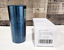 Gorgeous 12 oz Teal Green Stainless Steel Starbucks Tumbler Hot & Cold Beverage picture