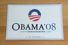 Barack Obama US President OFFICIAL 2008 Campaign Placard Rally Sign 11x17 White picture