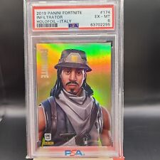 2019 Panini Fortnite Infiltrator Holofoil Italy PSA 6 EX-MT Card # 174 Nice picture