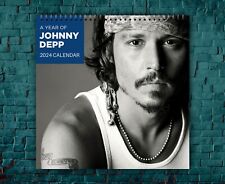 Johnny Depp Calendar 2024, Celebrity Calendar, Johnny Depp 2024 Wall Calendar picture