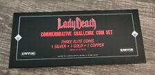 Lady Death Commemorative Challenge Coin Set - COFFIN COMICS picture