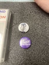 2 USED Vintage Prince and the Revolution Pins+ BONUS. NICE 1980's LOT LOOK picture