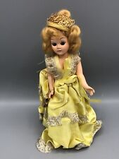 Vintage Walt Disney Mid-Century Cinderella Doll 8” Yellow Dress with Slipper picture
