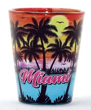 Miami Florida Palm Sunset In and Out Shot glass picture
