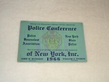 1966 New York State Police PBA Vintage Original Police Conference Card picture