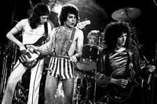 QUEEN FREDDIE MERCURY BARE CHESTED IN BOXER SHORTS BRIAN MAY GROUP 24x36  Poster picture