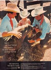 Resistol Western Hats Byer-Rolnick Corp Horse Farm Bangora Straw Vtg Print Ad picture