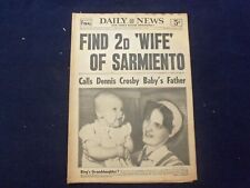 1958 MAY 7 NEW YORK DAILY NEWS NEWSPAPER - FIND 2ND WIFE OF SARMIENTO - NP 6752 picture