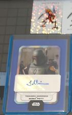 2023 Topps Star Wars Flagship Temuera Morrison As Boba Fett Blue Autograph 19/50 picture