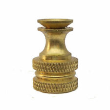 LOT OF 10...BRASS LAMP SHADE FINIAL BASE- MAKE YOUR OWN    TV-1375 BRASS picture