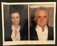 Color Photo Johnny Cash and June Carter Cash, Vintage, 1995 picture