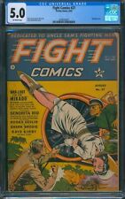 Fight Comics #27 (1943) ⭐ CGC 5.0 ⭐ Rare Fiction House WWII Golden Age Comic picture