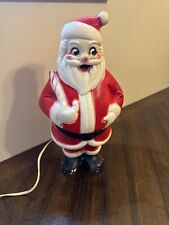 Lidco 1960’s Vintage Blow Mold Santa With Candy Cane 13.5