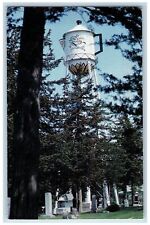 1997 Swedish Coffee Pot Water Tower 150 Feet Pine Trees Stanton Iowa IA Postcard picture