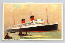 Cunard RMS Mauretania 2 Posted Myrtle Bank Kingston Jamaica Kingston Postcard picture