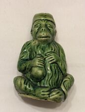 Rate Antique Green Glazed Monkey Coin Bank picture