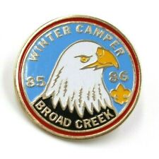 1985-1986 Broad Creek Scout Camp Winter Camper Baltimore Area Council Pin BSA MD picture