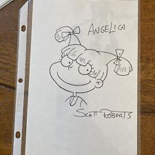 Rugrats Original Art Scott Roberts Angelica Autographed Motor City Comic Con ‘00 picture