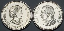 Both 2023 King Charles III /Elizabeth II CANADA 50 Cent Half Dollar FIRST STRIKE picture