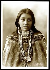 ⫸ 909 Postcard HATTIE TOM Apache Native American Indian 1899 Reinhart Photo NEW picture