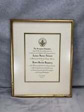 Original Lyndon B. Johnson Inauguration Invitation - Framed picture