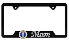 AIR FORCE MOM 3D BLACK METAL LICENSE PLATE FRAME USA MADE picture
