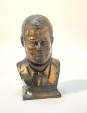 Vintage Small 2.5” John F Kennedy JFK Copper Bust Figurine picture