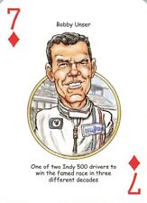 Bobby Unser 7 of Diamonds - The Original Auto Racing Legends Playing Card picture