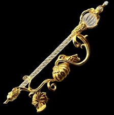 Vtg Franklin Mint Cinderella Fairy Godmother Wand Stand Crystal 24K Gold Plated picture