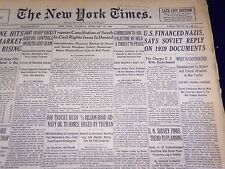 1948 FEBRUARY 10 NEW YORK TIMES - U. S. FINANCED NAZIS SAY SOVIET - NT 3535 picture