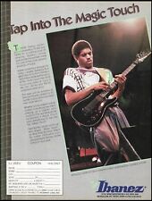 Stanley Jordan 1985 Ibanez guitar ad Lady In My Life video coupon form picture