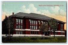 c1910 High School Building Campus Facade Aberdeen South Dakota Antique Postcard picture