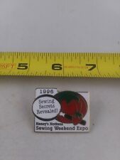Vintage 1996 NANCY'S NOTIONS Sewing Weekend Expo pin button pinback *EE79 picture