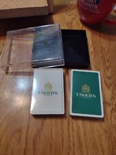 USHER'S SCOTCH playing cards  New SEALED 2 UNOPENED DECKS picture