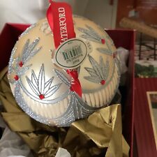 WATERFORD HOLIDAY HEIRLOOM “WINTER WONDERLAND” BALL ORNAMENT (36.5.30) picture