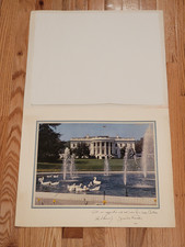 RARE 1961 President John Kennedy Official White House Christmas Card Gift Print picture