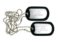 MAVERICK Top Gun Military Stainless Steel Dog Tag Set Cosplay Halloween picture