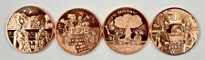 Copper Coins * One Oz. Each * .999 Bullion * US Minted * Four Piece Alien Set picture