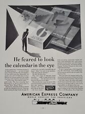 1931 American Express Fortune Magazine Print Advertising Travelers Art Deco picture