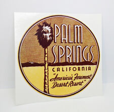 Palm Springs, California 1950's Vintage Style Travel Decal / Vinyl Sticker picture