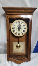 Vintage New England Clock Co. 8 Day Spring Wound Pendulum Clock picture