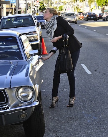 Amber Heard '68 Ford Mustang